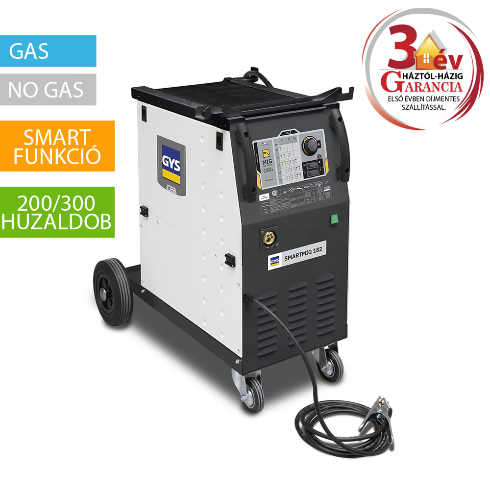 GYS SMARTMIG 182 fogyóelektródás "CO" gép termék fő termékképe