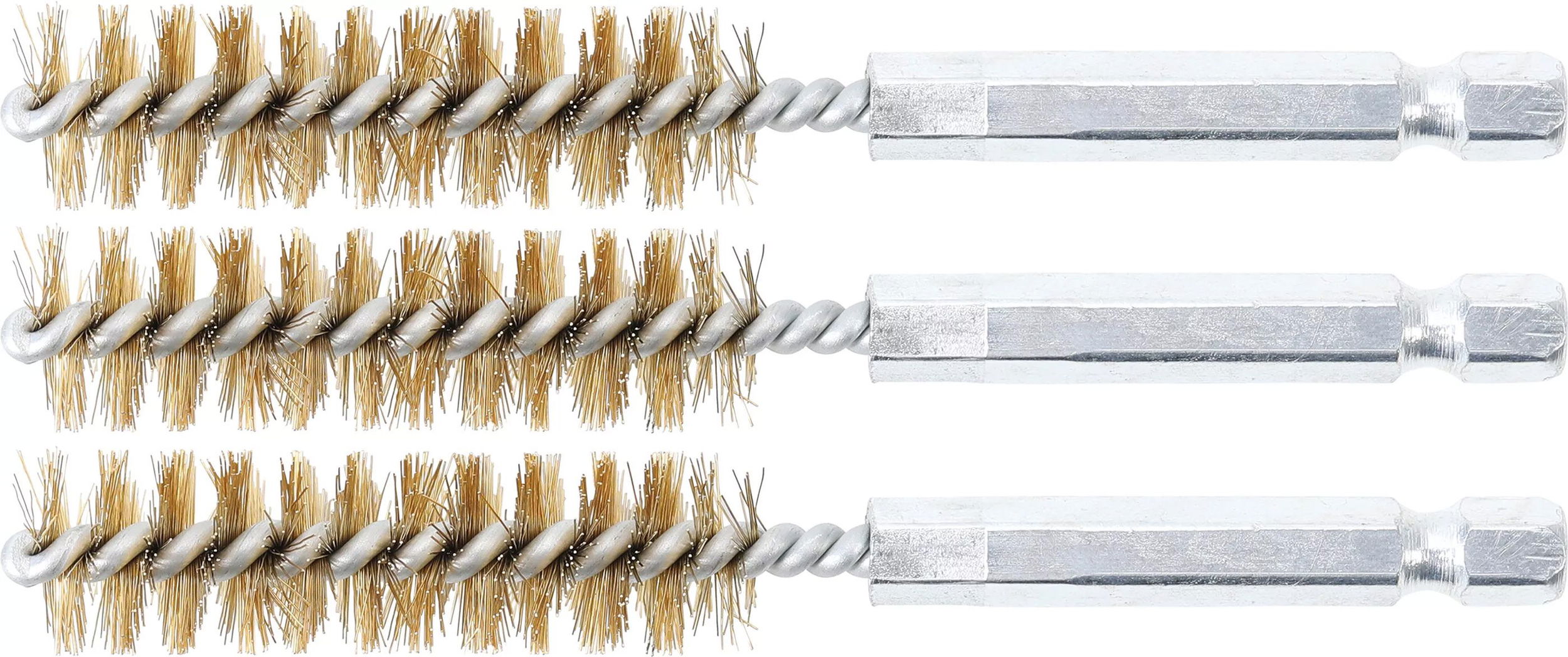 BGS Technic 9-3078-13-M motor-hengerfej furat tisztító kefe, 1/4", 13 mm, 3 db/csomag termék fő termékképe