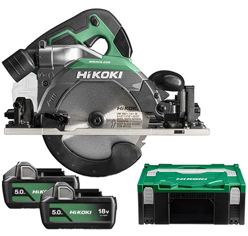 HiKoki C1806DUM-WPZ akkus körfűrész (2 x 5.0 Ah Li-ion akkuval, Hitbox kofferben) termék fő termékképe